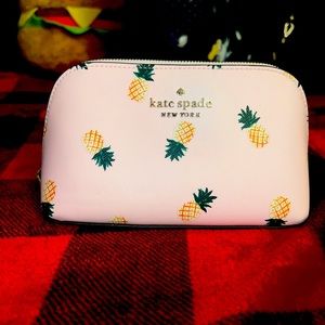 Kate Spade pineapple cosmetic case